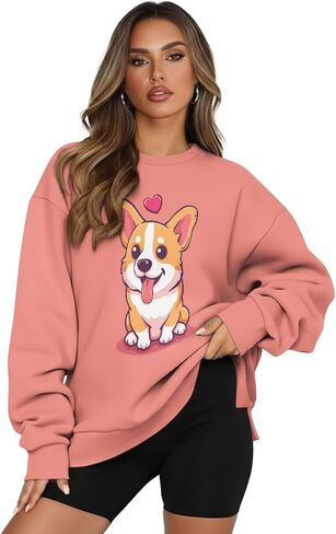 المرأة البلوز البلوز كم طويل عادية المتضخم البلوز القمم لينة Crewneck البلوز مع جيب دافئ in Kuwait