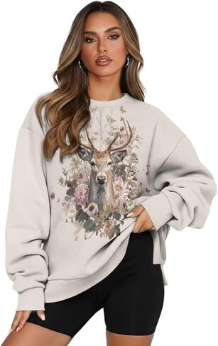 المرأة البلوز البلوز كم طويل عادية المتضخم البلوز القمم لينة Crewneck البلوز مع جيب دافئ in Kuwait