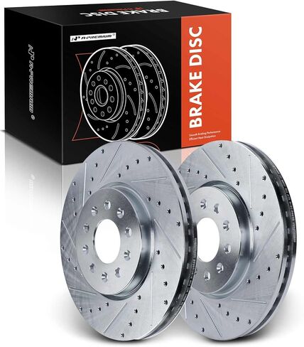 A-Premium 12.63 inch (321mm) Front Vented Disc Brake Rotors Compatible with Select Chevrolet, GMC and Buick Models - Equinox, Terrain, Lacrosse, Regal Sportback, Regal Tourx, Envision, 2-PC Set in Saudi Arabia