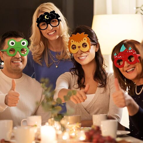 Melisheer 20 PCS Passover Paper Eyeglasses, Passover Decorations Ten Plagues Props Set, Pesach Decorations Jewish Holiday Party Favors for Pesach Seder Supplies Costume Dress up Accessories in Kuwait