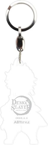 ABYSTYLE Demon Slayer Tanjiro Kamado Acryl Keychain Anime Keychain Kimetsu no Yaiba Merch for Bags, Backpacks or Keys, Great Gift for Fans in Saudi Arabia