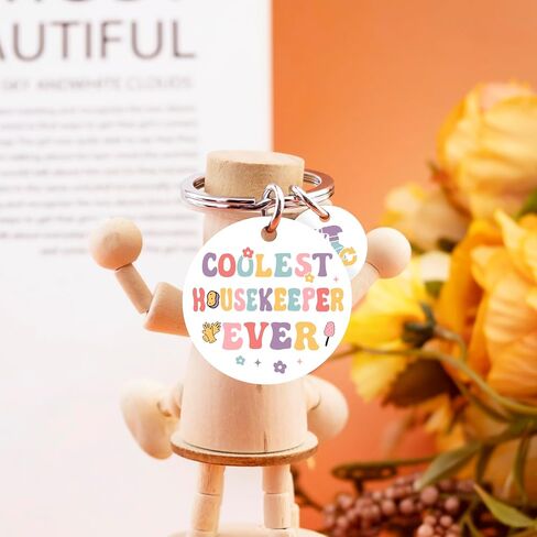 هدايا تقدير التدبير المنزلي للنساء، سلسلة مفاتيح لطيفة لمدبرة المنزل، هدايا أسبوع التدبير المنزلي لمدبرة المنزل، أروع مدبرة منزل على الإطلاق ديكور حشوات تخزين عيد الميلاد in Kuwait