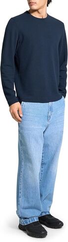 Theory Men's Delroy Tee Long Sleeve in Studio Jacquard in Saudi Arabia