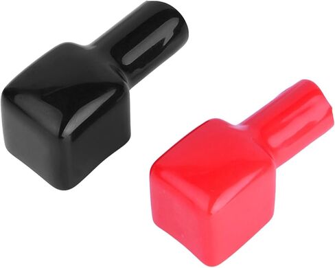 Battery Terminal Covers, OEM 192681 192682 Positive and Negative Battery Terminal Protectors, PVC Battery Service Hole Cover Car for Car Motorcycle Truck, Red and Black in Kuwait