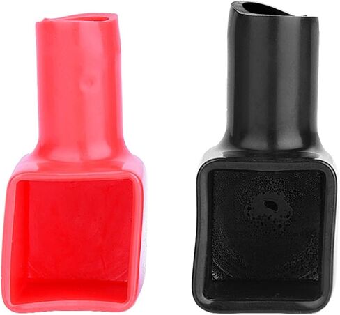Battery Terminal Covers, OEM 192681 192682 Positive and Negative Battery Terminal Protectors, PVC Battery Service Hole Cover Car for Car Motorcycle Truck, Red and Black in Kuwait
