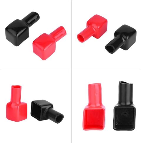 Battery Terminal Covers, OEM 192681 192682 Positive and Negative Battery Terminal Protectors, PVC Battery Service Hole Cover Car for Car Motorcycle Truck, Red and Black in Kuwait