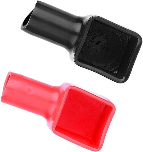 Battery Terminal Covers, OEM 192681 192682 Positive and Negative Battery Terminal Protectors, PVC Battery Service Hole Cover Car for Car Motorcycle Truck, Red and Black in Kuwait