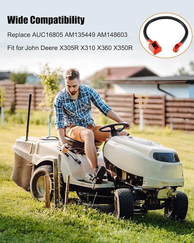 AUC16805 Battery Cable Compatible with John Deere X305R X310 X360 X350R X324 X320 X390 X330 Tractors Replace AM148603 AM135449 in Saudi Arabia
