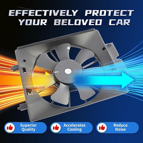 مجموعة مروحة مكثف A/C متوافقة مع CRV Element Sport Utility 2002-2006 L4 2.4L استبدال 38611PNA003 38611PZDA01 620-233 مروحة تبريد جانب الراكب الأيمن in Saudi Arabia