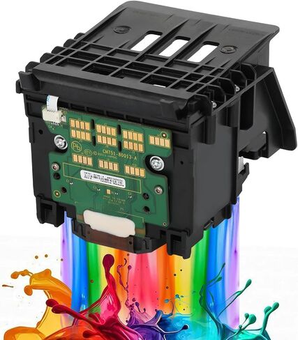 رأس طباعة 711، رأس طباعة C1Q10A DesignJet، متوافق مع طابعات HP DesignJet T530 T525 T520 T130 T125 T120 T100 كبيرة الحجم، ومطبوعات واضحة ومتانة طويلة الأمد (عبوة واحدة) in Kuwait