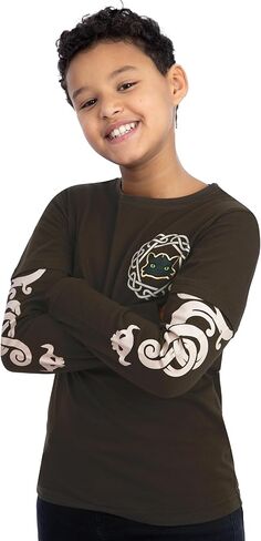 قميص التنين الخاص بك، قميص للأولاد بلا أسنان، قميص قطني طويل الأكمام للأطفال، تي شيرت التنين in Kuwait