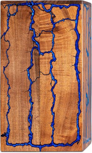 جرة خشبية من إنتاج للرماد للبالغين، صندوق تذكاري صغير لحرق الجثث، للكلاب والقطط التذكارية للحيوانات الأليفة، حامل جنازة صغير للرماد البشري، عرض منزلي، 20 رطلاً in Kuwait