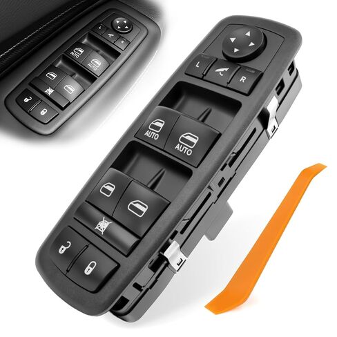 TOP-MAX مفتاح طاقة رئيسي للنافذة جانب السائق 3+9 دبوس لـ 2013-2015 Ram 1500 2500 2015 Ram 3500 2012-2015 Dodge Grand Caravan 2012-2015 Chrysler Town & Country يستبدل # 68110867AA 68110867AB in Saudi Arabia