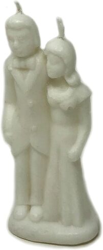 Vrinda® Decorative Candle Erotic Wedding Couple – Couple Art Portrait Candle Mould - Handcrafted Romantic Figurine Candles for Rituals, Couple Spell, Marriage, and Other Special Occasion (White) in Kuwait