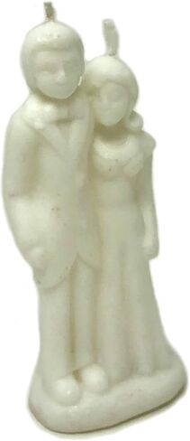 Vrinda® Decorative Candle Erotic Wedding Couple – Couple Art Portrait Candle Mould - Handcrafted Romantic Figurine Candles for Rituals, Couple Spell, Marriage, and Other Special Occasion (White) in Kuwait