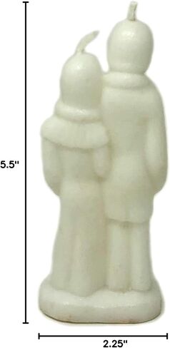 Vrinda® Decorative Candle Erotic Wedding Couple – Couple Art Portrait Candle Mould - Handcrafted Romantic Figurine Candles for Rituals, Couple Spell, Marriage, and Other Special Occasion (White) in Kuwait