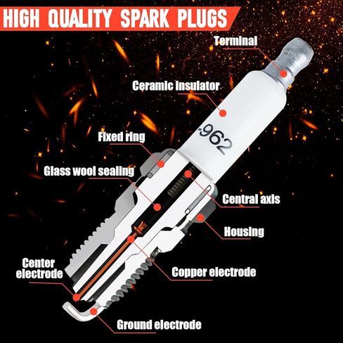 8Pcs UF413 Ignition Coils and 9748UU Spark Plug Wires Set, 8mm Performance Spark Plug Wire Kit with Square Coils for GM LS Engines, Master Replacement Kit in Saudi Arabia