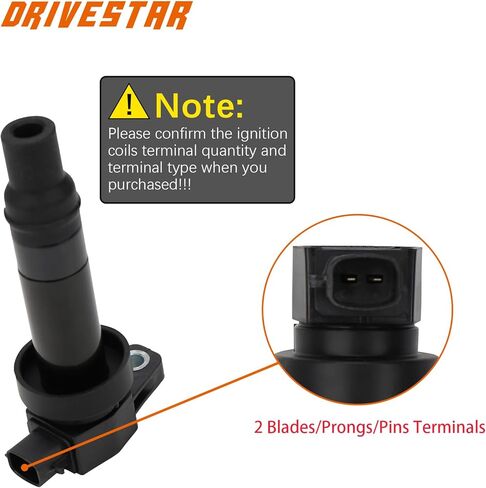 حزمة ملف الإشعال 4 قطع من DRIVESTAR متوافقة مع Hyundai Elantra GT 2018 2019، Accent 2012-2015، Kia Soul 2010-2013 1.6L استبدال # UF636 273012B000 in Saudi Arabia