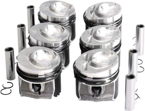 Engine Piston Rings Kit 6 Set 03H107065N 03H107065F Compatible With 2008-2017 Q7 VR6 3.6L in Kuwait