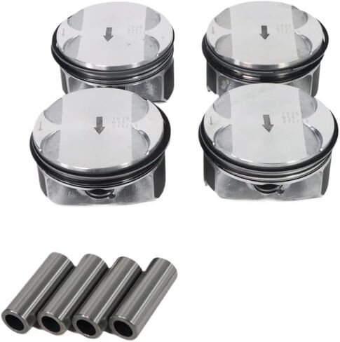 4 Piece Piston And Rings Kit 12578324 12578326 12621251 12659419 89018112 Compatible With Captiva Cobalt Equinox HHR Impala 2.4L in Kuwait