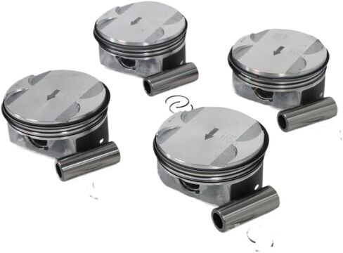 4 Piece Piston And Rings Kit 12578324 12578326 12621251 12659419 89018112 Compatible With Captiva Cobalt Equinox HHR Impala 2.4L in Kuwait