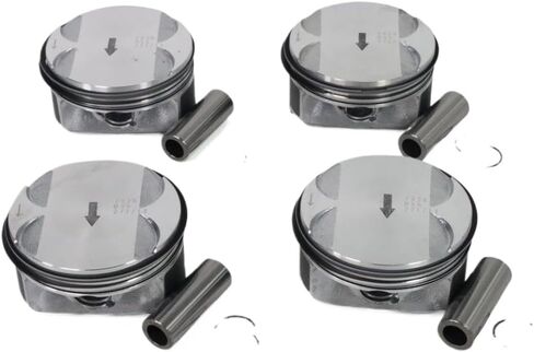 4 Piece Piston And Rings Kit 12578324 12578326 12621251 12659419 89018112 Compatible With Captiva Cobalt Equinox HHR Impala 2.4L in Kuwait