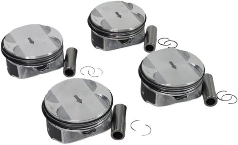 4 Piece Piston And Rings Kit 12578324 12578326 12621251 12659419 89018112 Compatible With Captiva Cobalt Equinox HHR Impala 2.4L in Kuwait