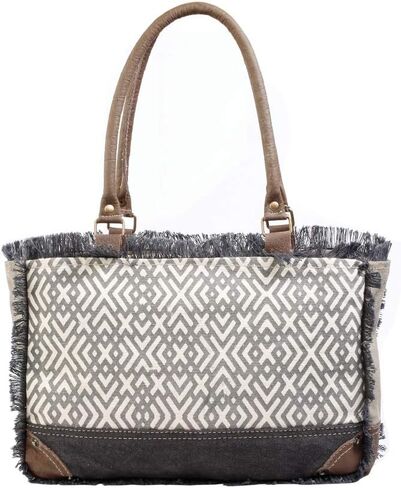 حقيبة Myra Bag Mix n' Match المصنوعة من القماش والجلد المُعاد تدويرها S-1578 in Kuwait