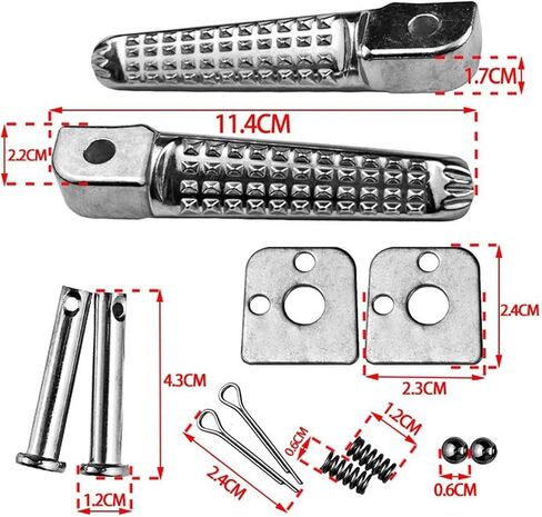 1 Pair Motorcycle Pedals Pedals Side Foot Pedal Motorcycle Accessories in Saudi Arabia