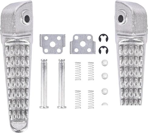 1Pair Folding Foot Pegs Pedal Rest Front and Rear Footpegs Footrest For KAWASAKI for ZX6R for 10R(Rear a pair) in Saudi Arabia