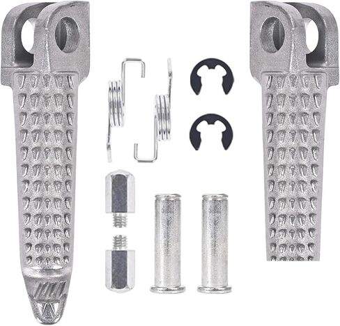 1Pair Folding Foot Pegs Pedal Rest Front and Rear Footpegs Footrest For KAWASAKI for ZX6R for 10R(Rear a pair) in Saudi Arabia