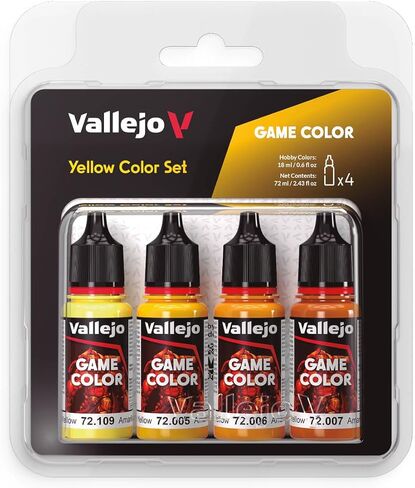 Vallejo Yellow Color Set, 4pc in Saudi Arabia