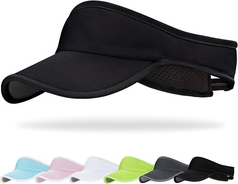 قبعة رياضية من الشمس للرجال والنساء خفيفة الوزن وقابلة للتعبئة وناعمة وسريعة الجفاف للجري والتنس والجولف in Kuwait