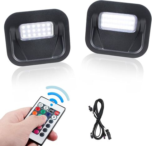 HERCOO Tailgate Step Light LED Truck Bed Multi-Pro Lamp Kit Compatible with GMC Sierra 1500 2500 HD 3500 HD 2020-2021 Chevrolet Silverado 1500 2500 HD 3500 HD 2020, Replacement for 84347814 in Kuwait