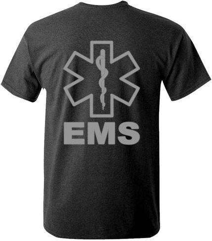 Cold Harbor EMS High Visibility Cotton Unisex T-Shirt Mens Womens Police Staff Security Emergency Hi Vis Safety Tee in Saudi Arabia