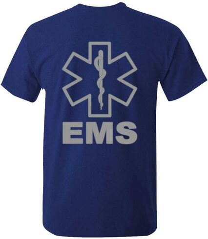 Cold Harbor EMS High Visibility Cotton Unisex T-Shirt Mens Womens Police Staff Security Emergency Hi Vis Safety Tee in Saudi Arabia