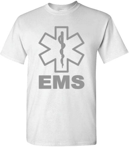 Cold Harbor EMS High Visibility Cotton Unisex T-Shirt Mens Womens Police Staff Security Emergency Hi Vis Safety Tee in Saudi Arabia