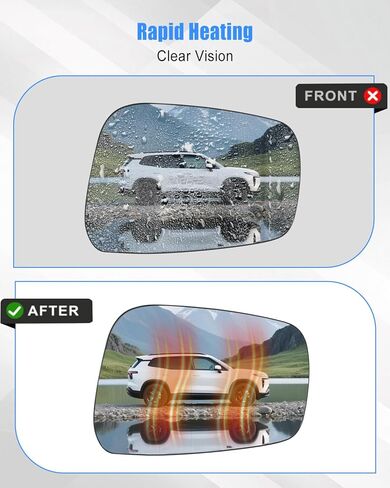 Passenger Side Mirror Glass Fit for Nissan Frontier 2005-2021 Pathfinder 2005-2012 Xterra 2005-2015, Right Side Rear View Heated Mirror Glass in Saudi Arabia