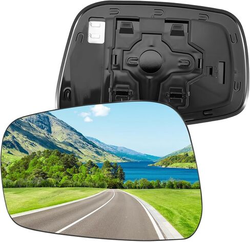 Passenger Side Mirror Glass Fit for Nissan Frontier 2005-2021 Pathfinder 2005-2012 Xterra 2005-2015, Right Side Rear View Heated Mirror Glass in Kuwait
