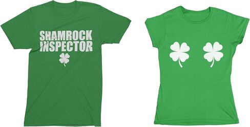 St. Patrick''s Day Couple Shirt, St Patrick's Day T-Shirt,Couples Shirts, Matching St Patricks Day, Tee Shamrock Inspector in Kuwait