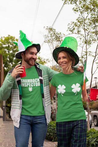 St. Patrick''s Day Couple Shirt, St Patrick's Day T-Shirt,Couples Shirts, Matching St Patricks Day, Tee Shamrock Inspector in Kuwait