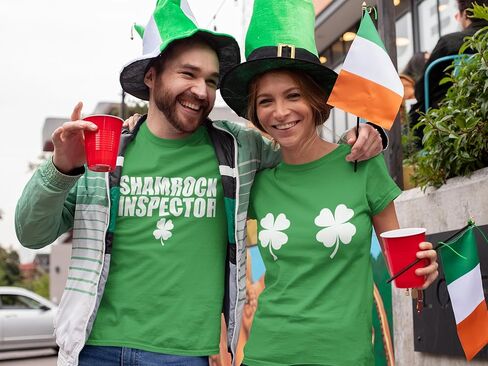 St. Patrick''s Day Couple Shirt, St Patrick's Day T-Shirt,Couples Shirts, Matching St Patricks Day, Tee Shamrock Inspector in Kuwait