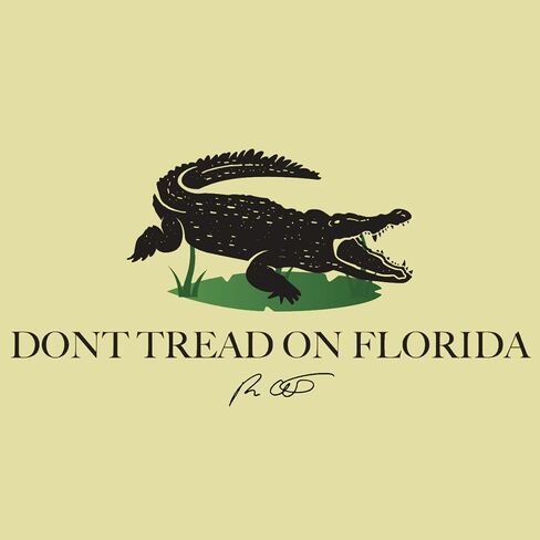 قميص Skiff Life Don't Tread On Florida Fishing - مع أكمام علم فلوريدا Gadsden Gadsen in Kuwait