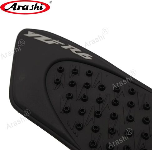 Arashi Black Gas Fuel Tank Side Pads Protector Knee Grip Traction for Yamaha YZF R6 2006-2007 in Kuwait