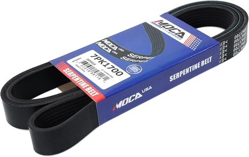 MOCA 7PK1700 EPDM Serpentine Belt fits For Acura 2013-2015 ILX L4 2.4L, 2005-2006 RSX L4 2.0L, For Honda 2013-2015 Civic L4 2.4L, For Nissan 2007-2012 Altima V6 3.5L, 2009-2013 Maxima V6 3.5L in Saudi Arabia