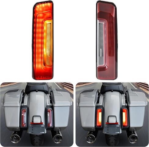 LED Saddlebag Tail Light for Road Street Glide 2024-2025, Red Turn Signal DRL Break Filler Fender Panel Lamp Rear Light for for Road Street Glide 2024-2025, CVO 2023-2025 Accessories in Saudi Arabia
