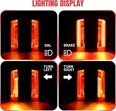 LED Saddlebag Tail Light for Road Street Glide 2024-2025, Red Turn Signal DRL Break Filler Fender Panel Lamp Rear Light for for Road Street Glide 2024-2025, CVO 2023-2025 Accessories in Saudi Arabia