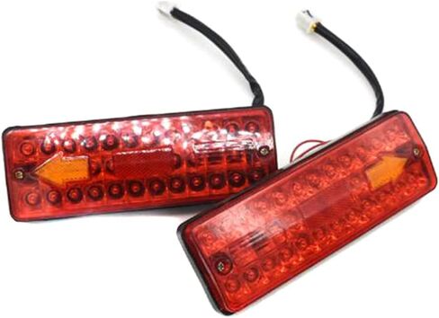 2 قطعة LED الخلفية الذيل ضوء 12 فولت تيار مستمر الفرامل بدوره إشارة عكس مصباح للدراجة ثلاثية العجلات الكهربائية in Kuwait