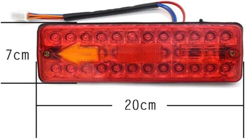 2 قطعة LED الخلفية الذيل ضوء 12 فولت تيار مستمر الفرامل بدوره إشارة عكس مصباح للدراجة ثلاثية العجلات الكهربائية in Kuwait