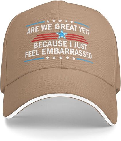 are We Great Yet Cause I Just Feel Embarrassed Anti Idiot Hat Men Women Baseball Cap in Kuwait